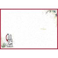 Holding Merry Xmas Sign Post Me to You Bear Christmas Card Extra Image 1 Preview